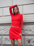 Abito in maglia rosso - R.a. Boutique 