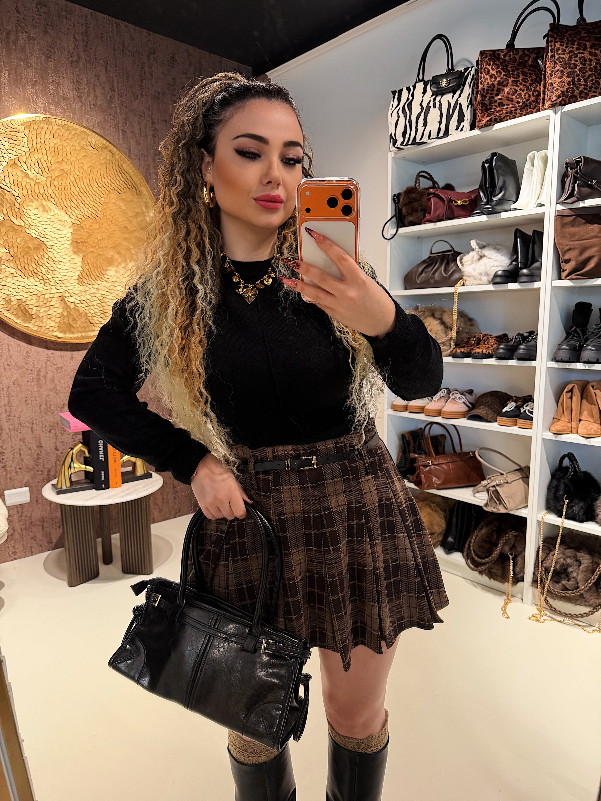 Gonna Scozzese Winter Belt - R.a. Boutique