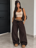 Pantalone Chocolate con Vita Animalier - R.a. Boutique