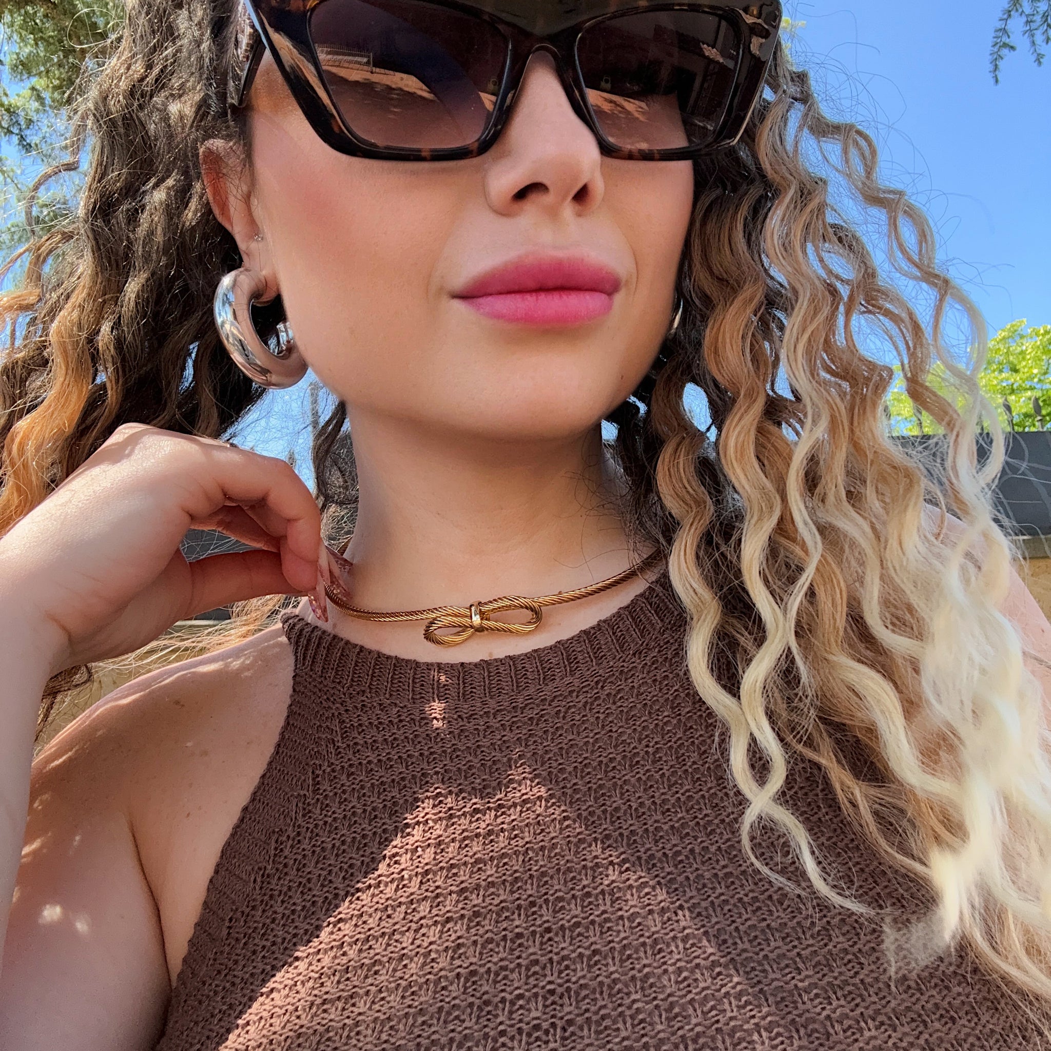 Collana fiocco oro - R.a. Boutique