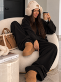 Completo Soft Winter con cappuccio – Nero - R.a. Boutique