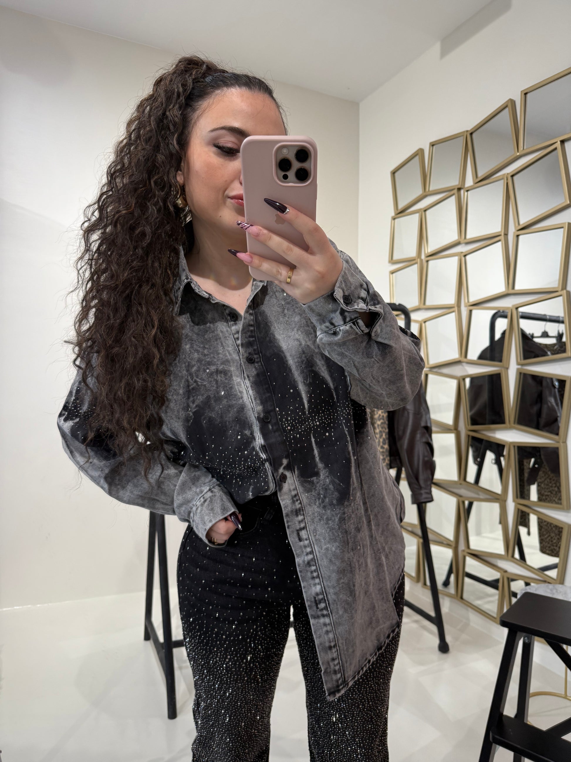 Jeans con strass 3 colori - R.a. Boutique