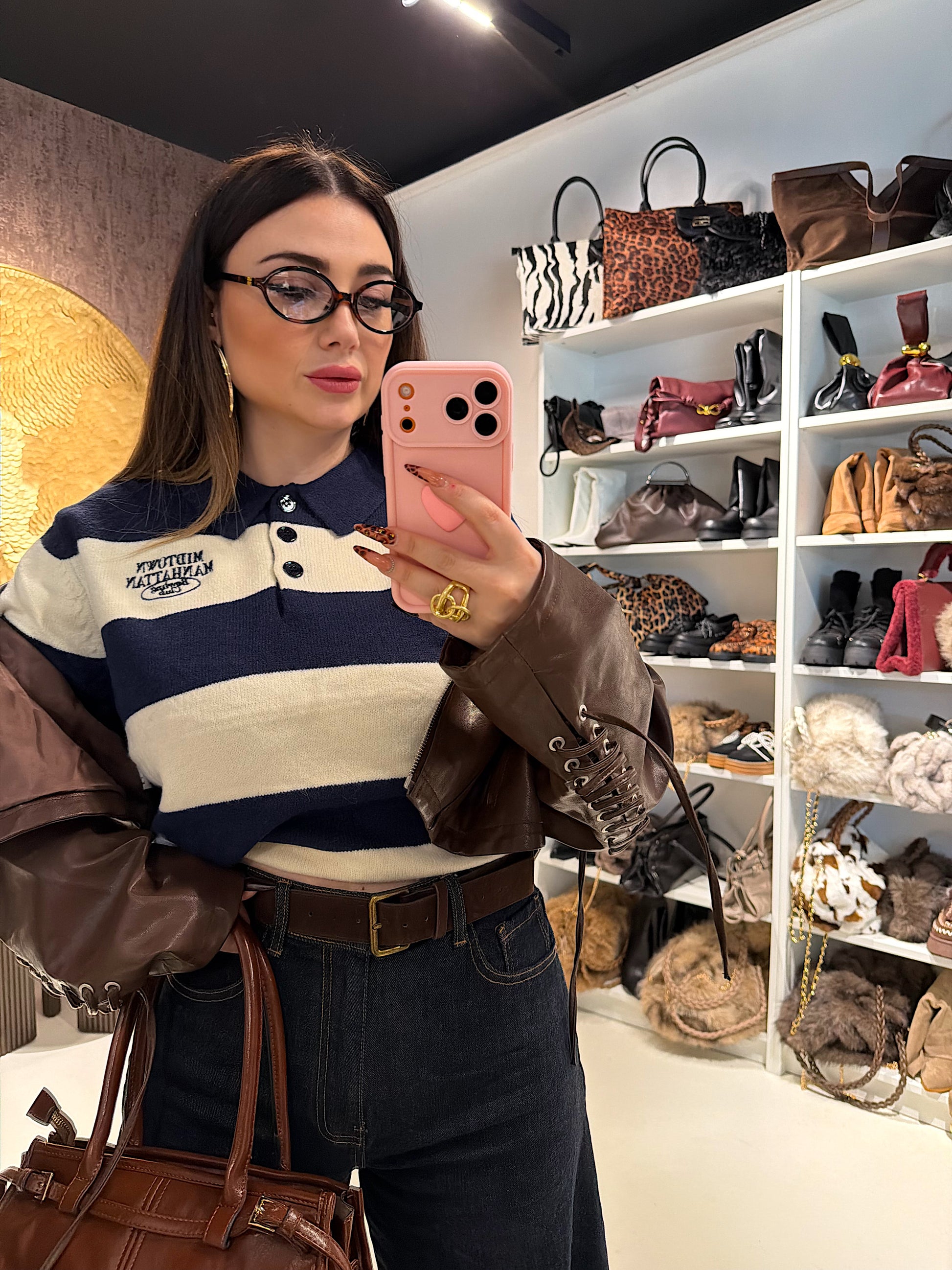 Maglione Manhattan a righe - R.a. Boutique