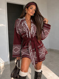 Cardigan Jacquard con Frange - R.a. Boutique