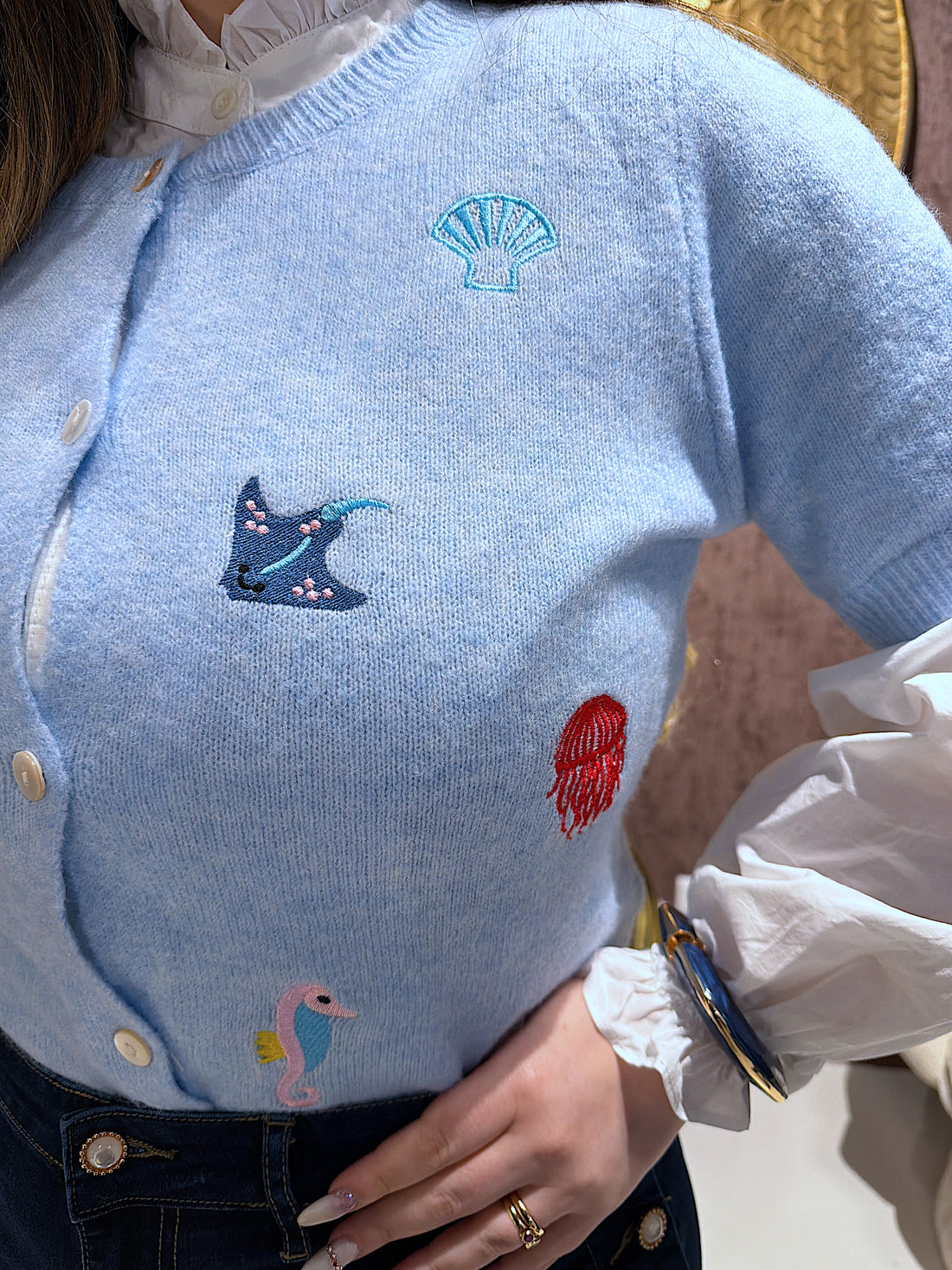 Cardigan Marine - R.a. Boutique