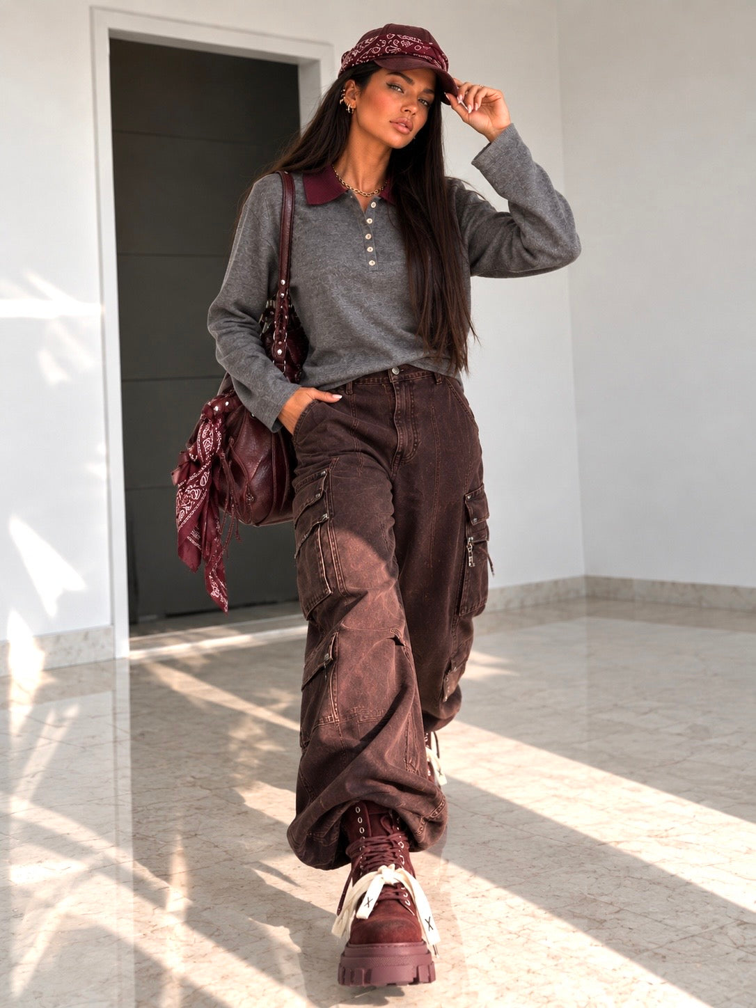 Polo Knit con Colletto a Contrasto - R.a. Boutique