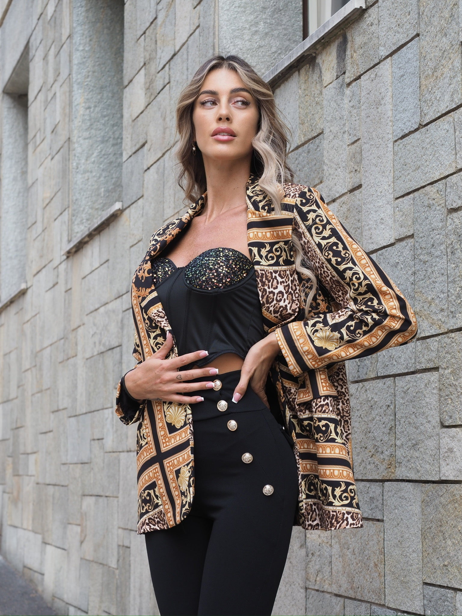 Giacca over a fantasia - R.a. Boutique 