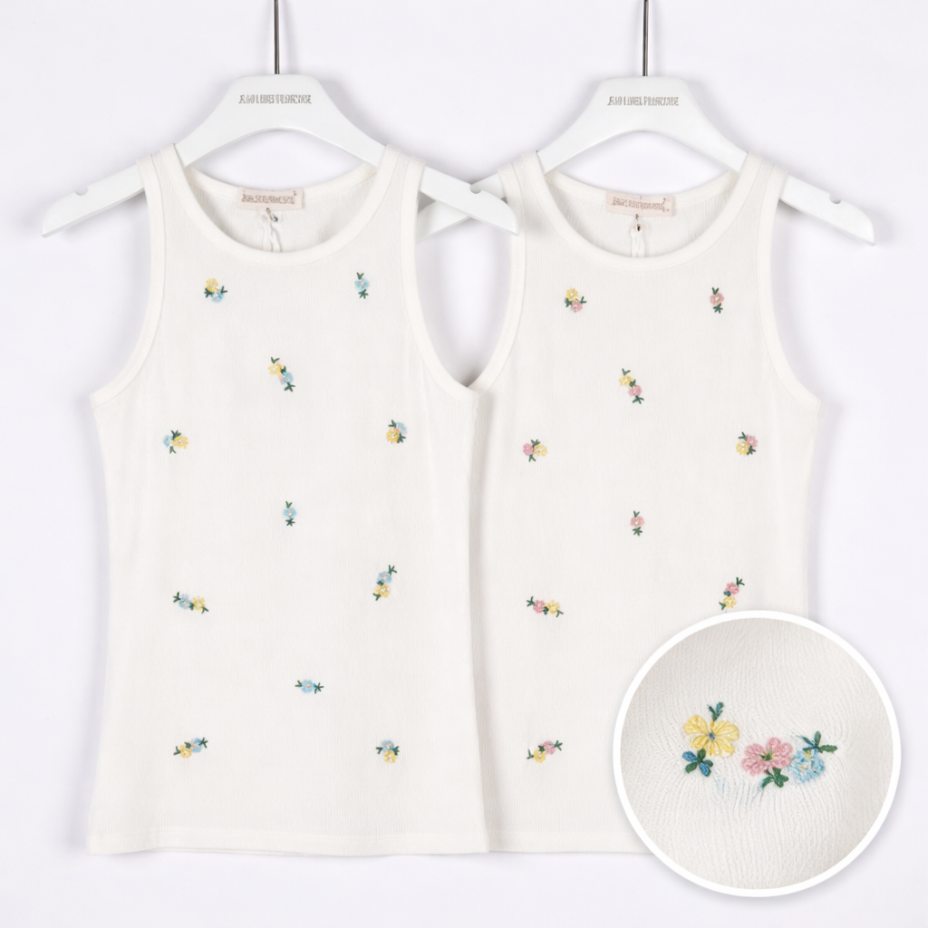 Canotta con Fiorellini - R.a. Boutique