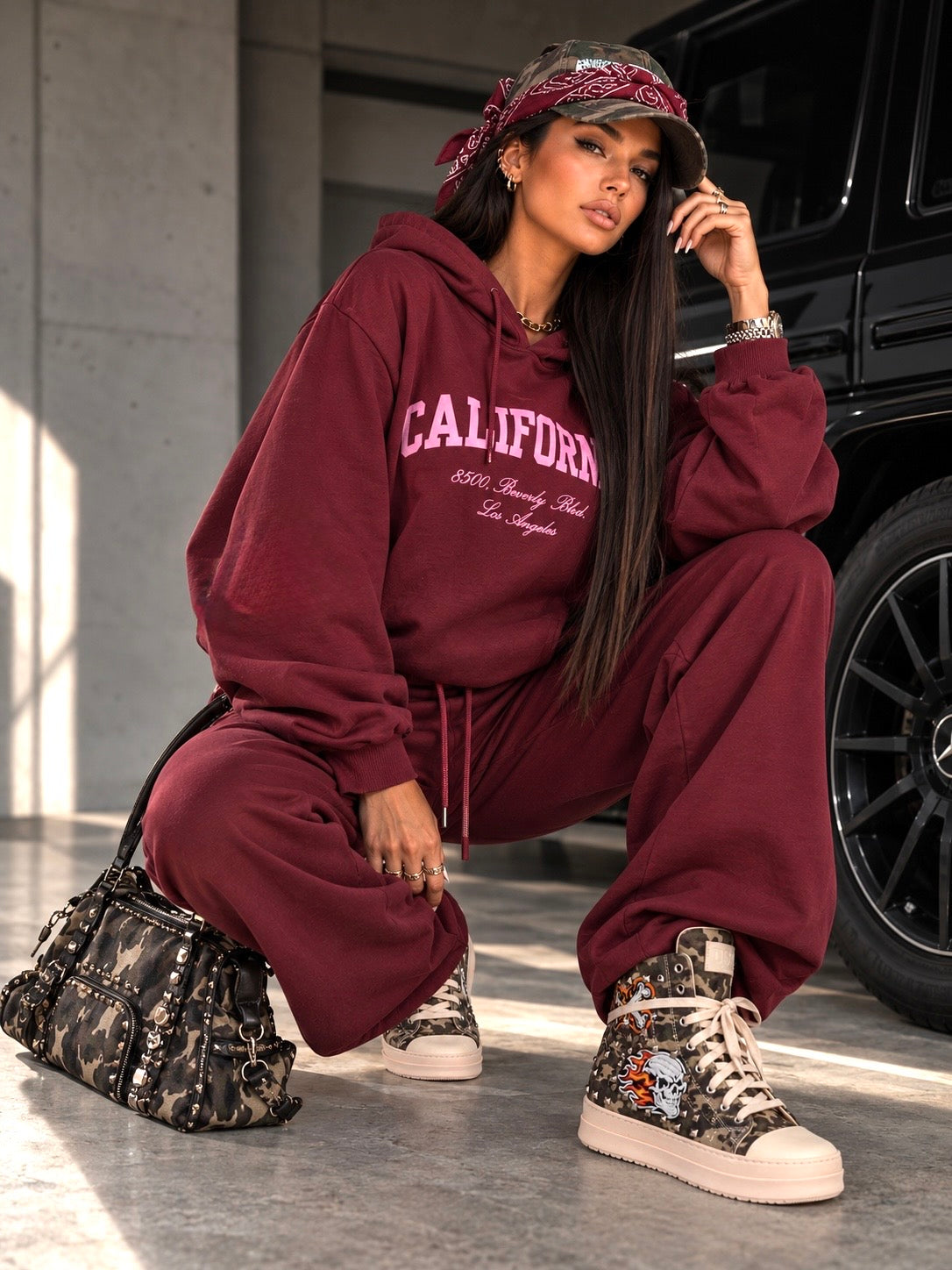 Completo Tuta California Bordeaux - R.a. Boutique