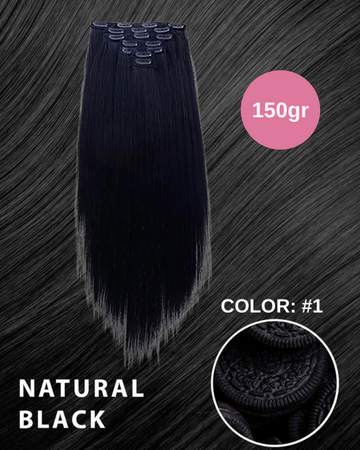 Extensión 150g lisa 7 pinzas varios colores