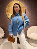 Camicia in jeans con spille - R.a. Boutique