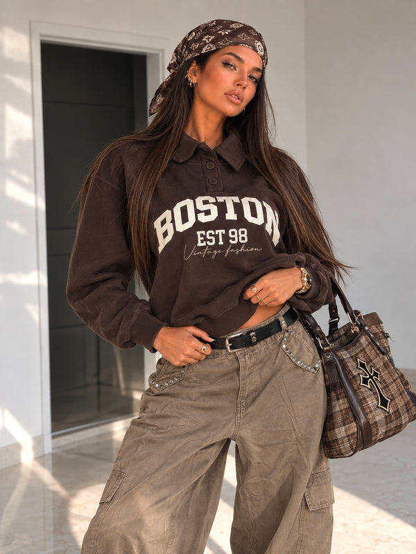 Felpa Boston Vintage Polo