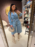 Giacca e pantalone in jeans con cintura - R.a. Boutique