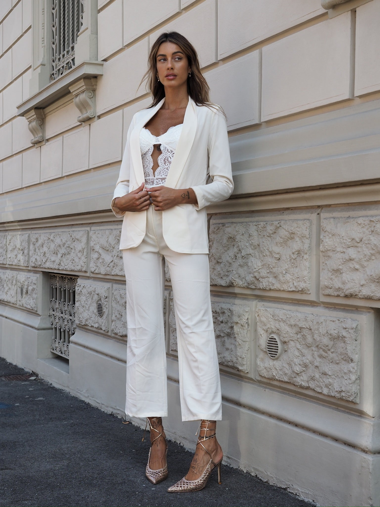 Completo giacca e pantalone burro - R.a. Boutique 