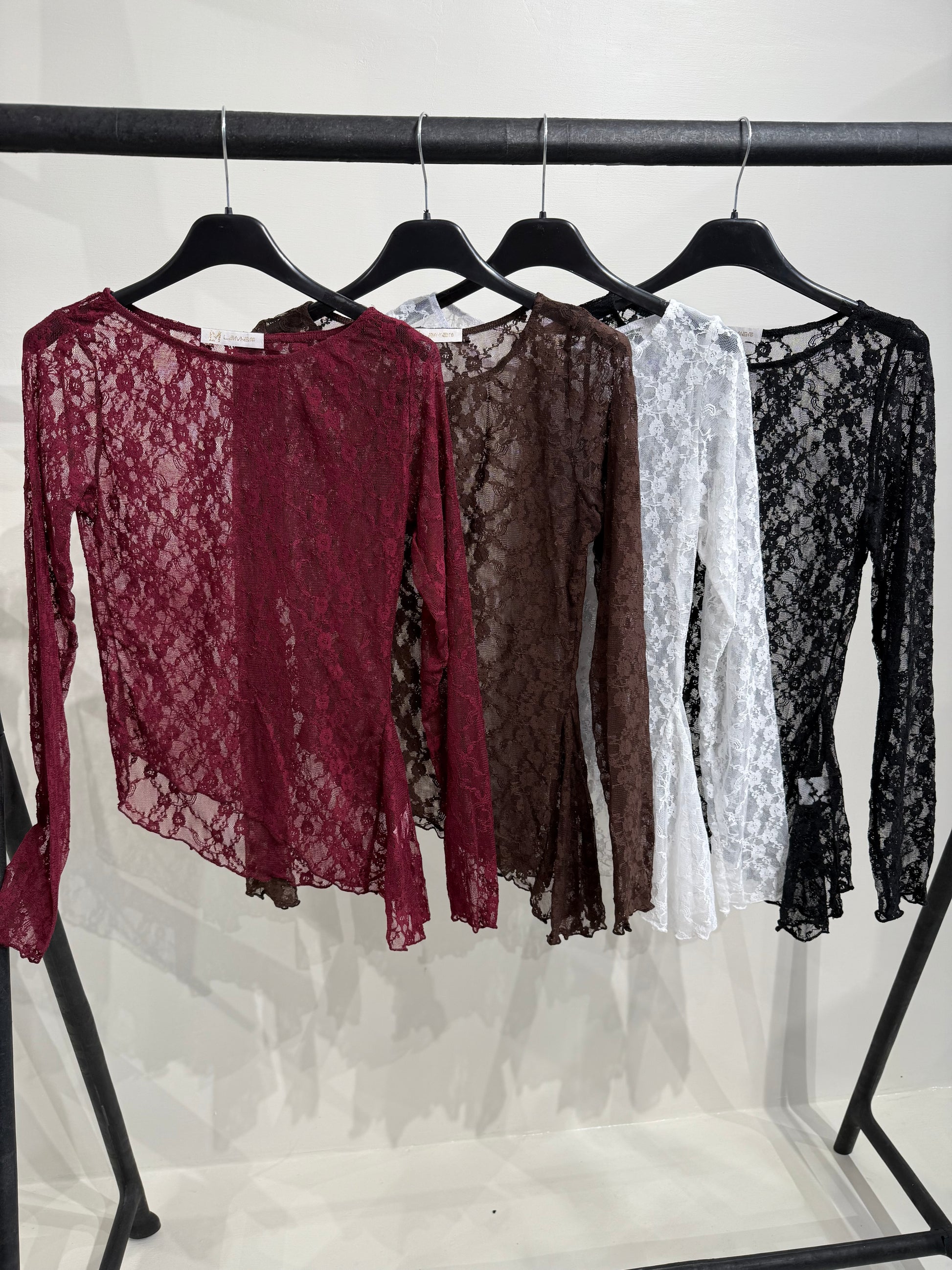 Maglia in pizzo obliqua - R.a. Boutique