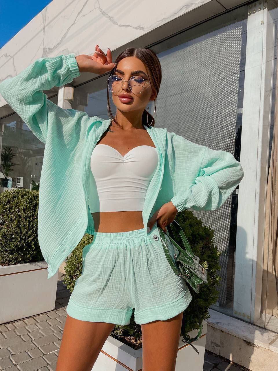 Set short più camicia tiffany - R.a. Boutique 