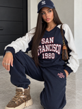 Completo Tuta San Francisco 1980 Bicolor – Blu Navy e Bianco - R.a. Boutique