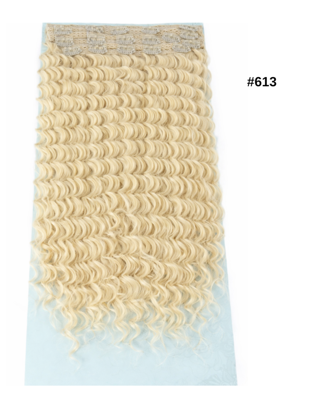 7 fasce Ricce con clip vari colori - R.a. Boutique