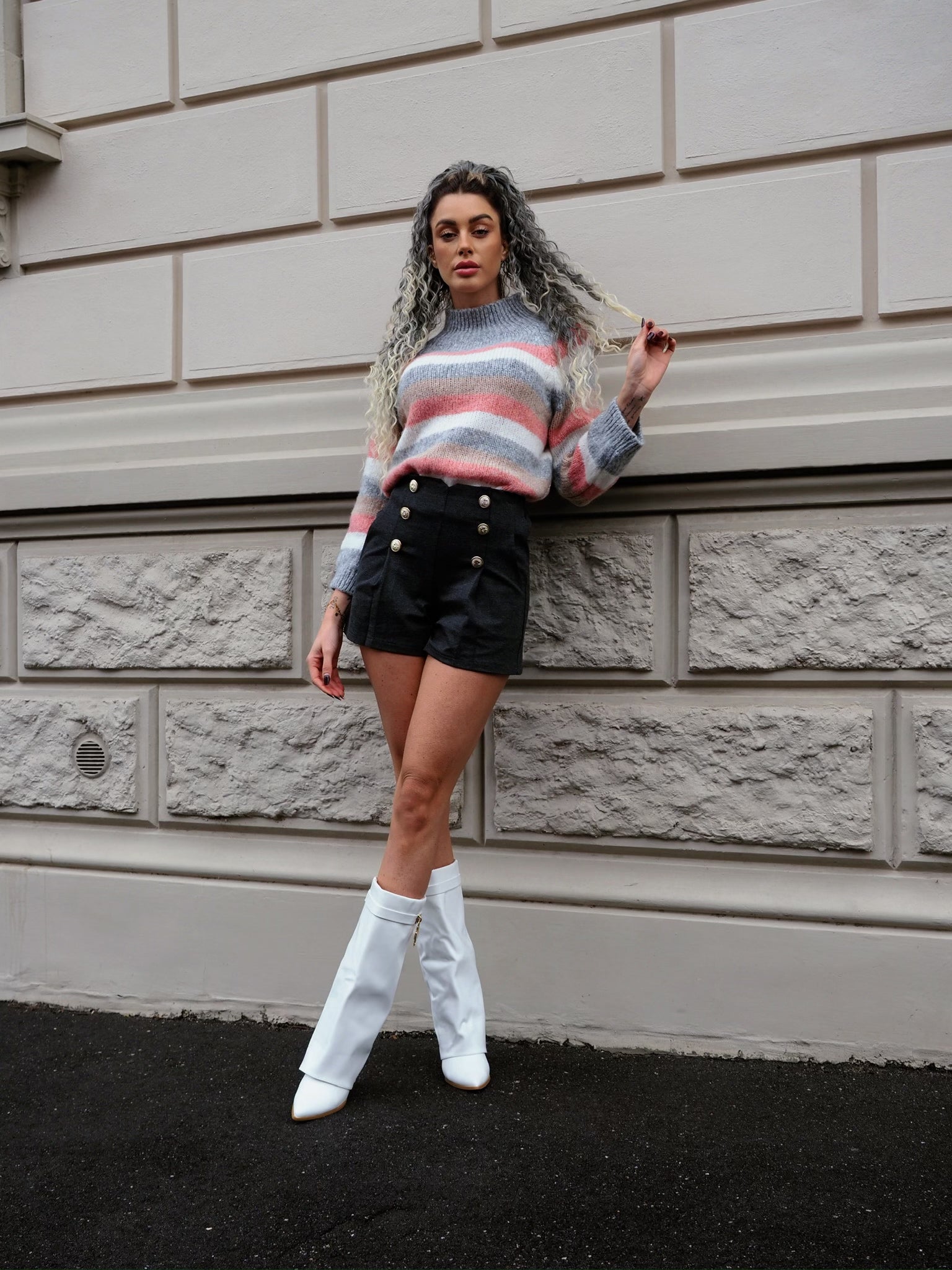 Maglione a righe - R.a. Boutique 