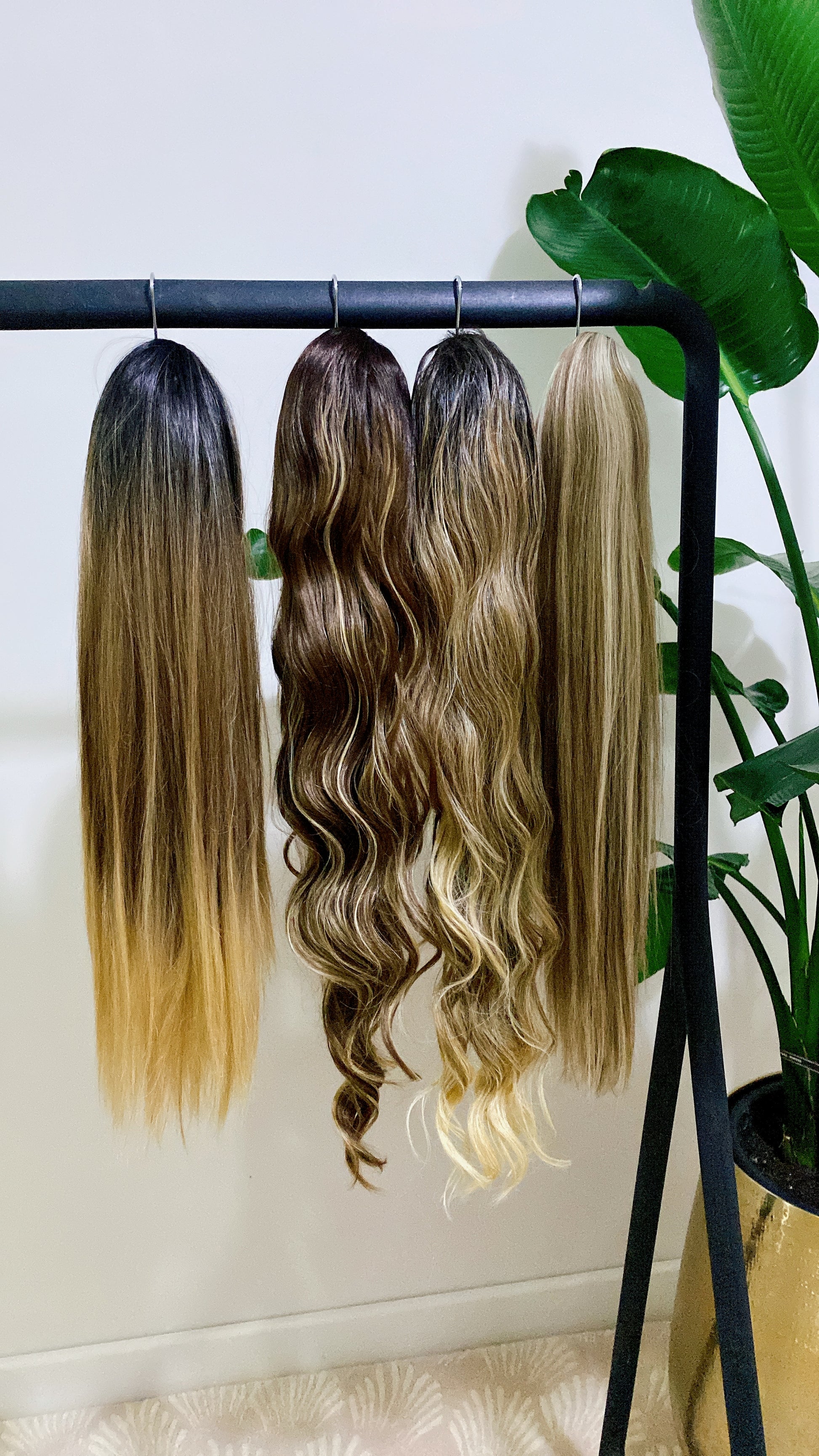 Coda liscia con Coulisse Biondo con Meches MQ - R.a. Boutique 