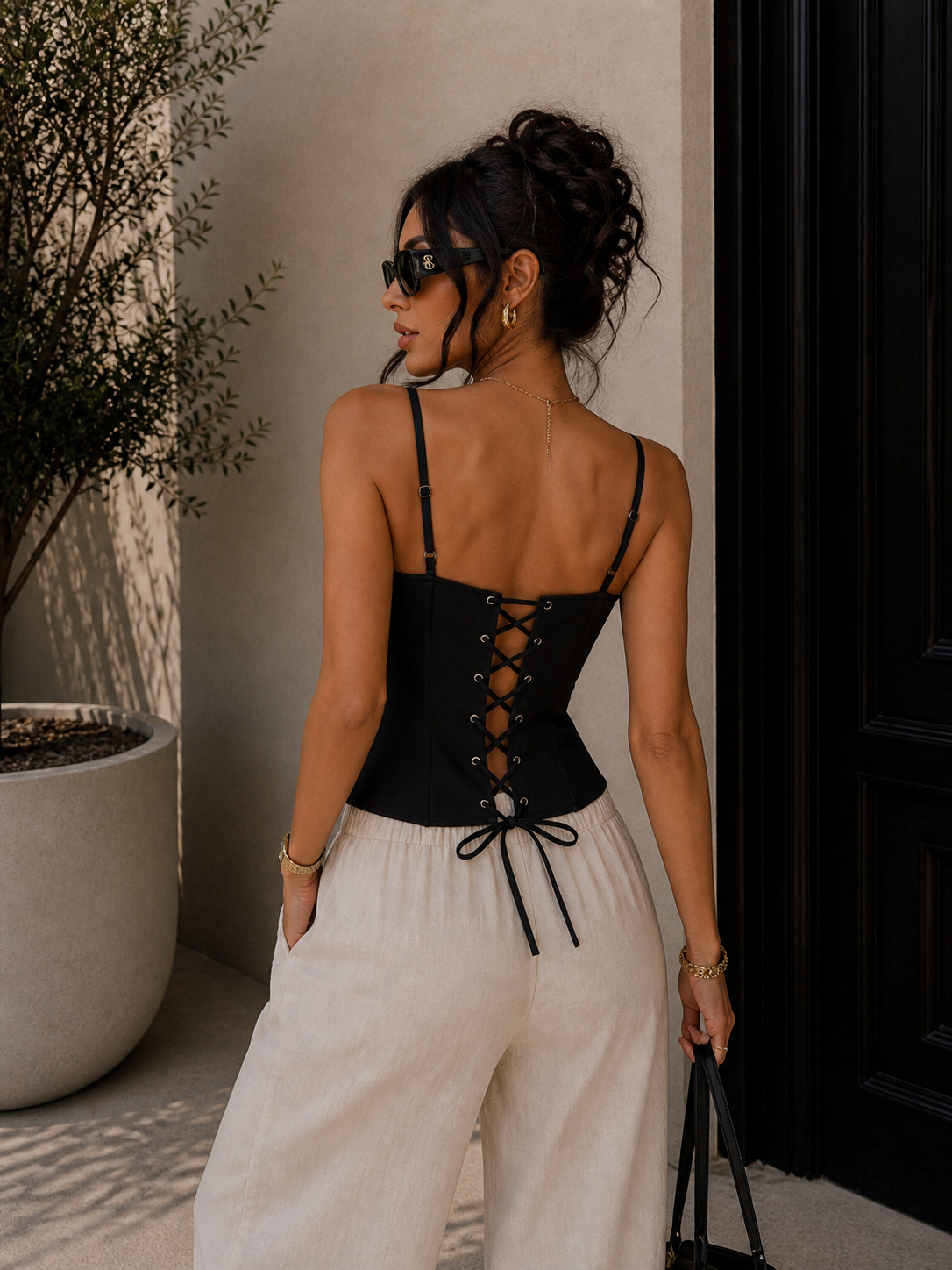 Corsetto Lace Button con Lacci Posteriori - R.a. Boutique