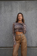 Top crop maculato - R.a. Boutique 