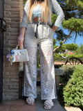 Pantalone in pizzo e denim - R.a. Boutique