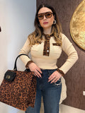 Maglioncino con dettaglio animalier - R.a. Boutique