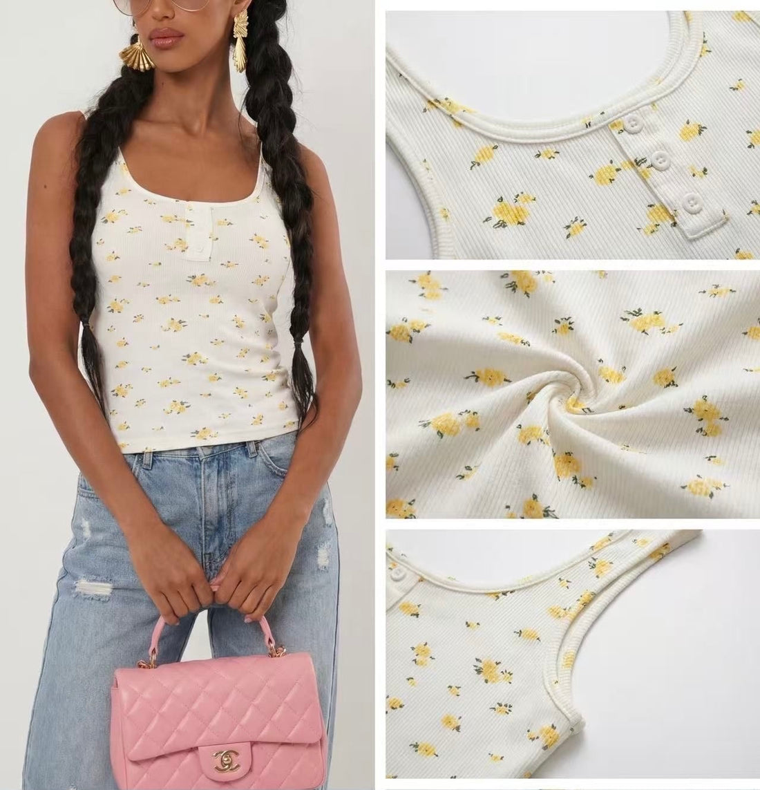 Canotta Daisy Chic - R.a. Boutique