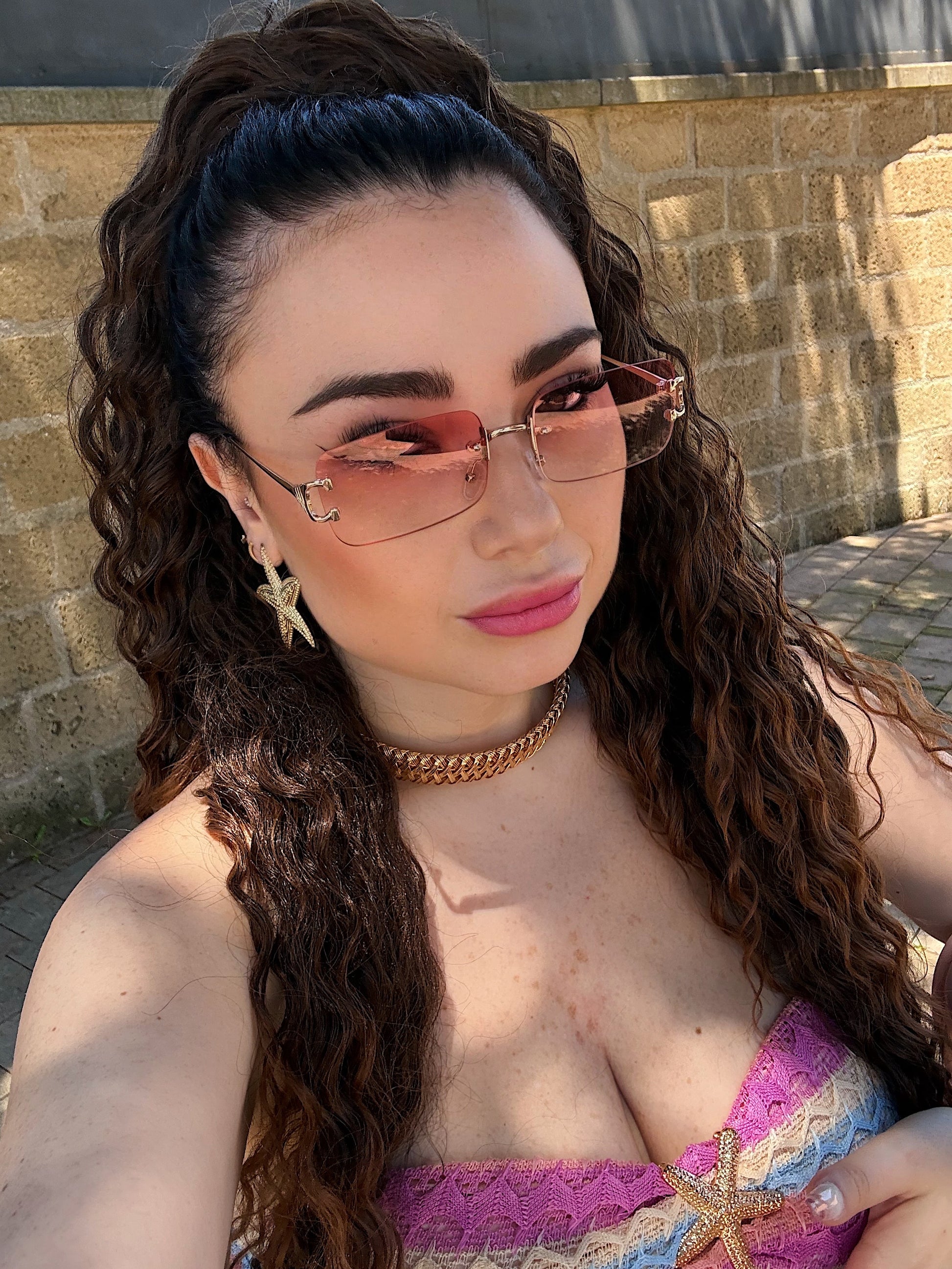 Orecchini con stella marina oro - R.a. Boutique