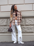 Giaccone in tweed Camel - R.a. Boutique 