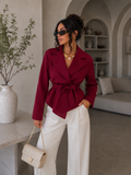 Giacca basic incrocio e fiocco - R.a. Boutique