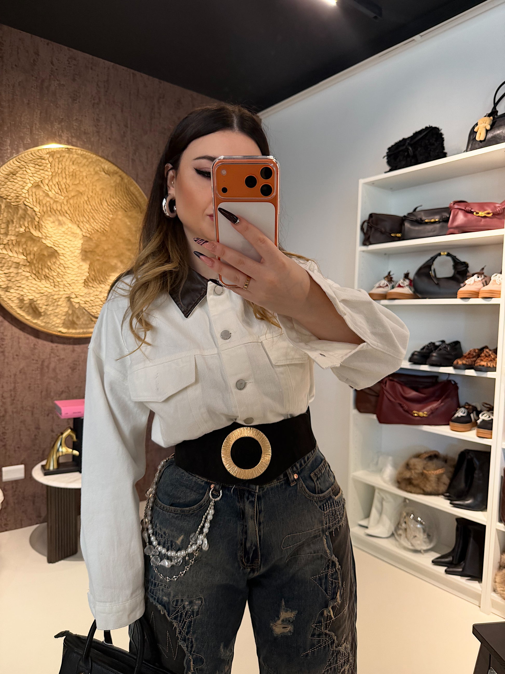 Giacca Autumn collo ecopelle - R.a. Boutique