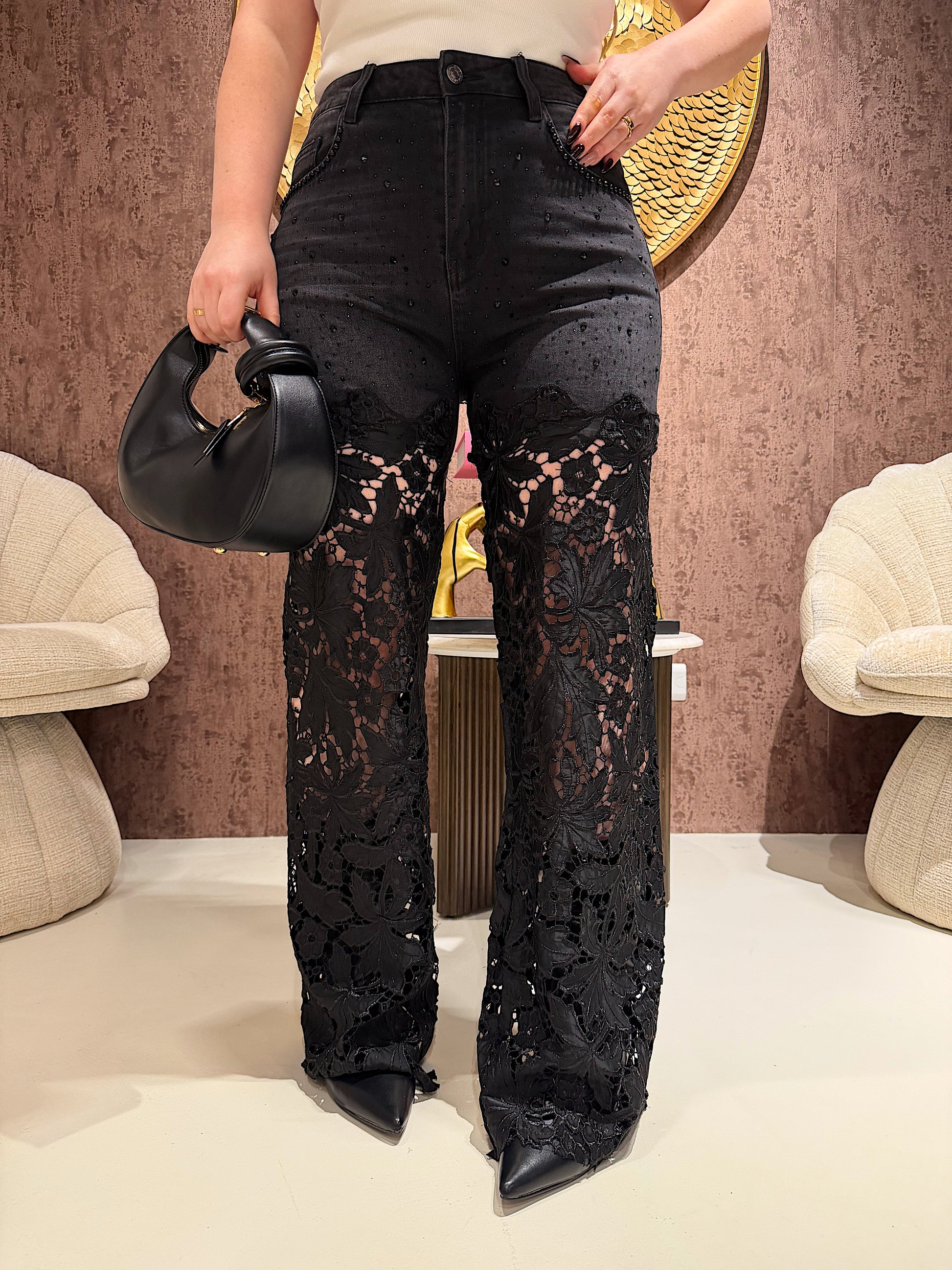 Jeans Bloom black - R.a. Boutique