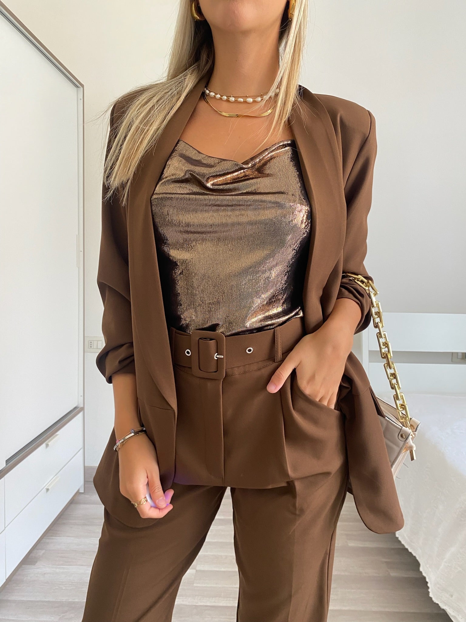 Top con scollo choco - R.a. Boutique 