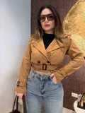 Trench corto donna con cintura - R.a. Boutique
