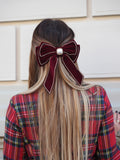 Fiocco per capelli con perla e strass - R.a. Boutique 