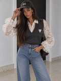 Jeans Wide Leg con Cintura Integrata - R.a. Boutique