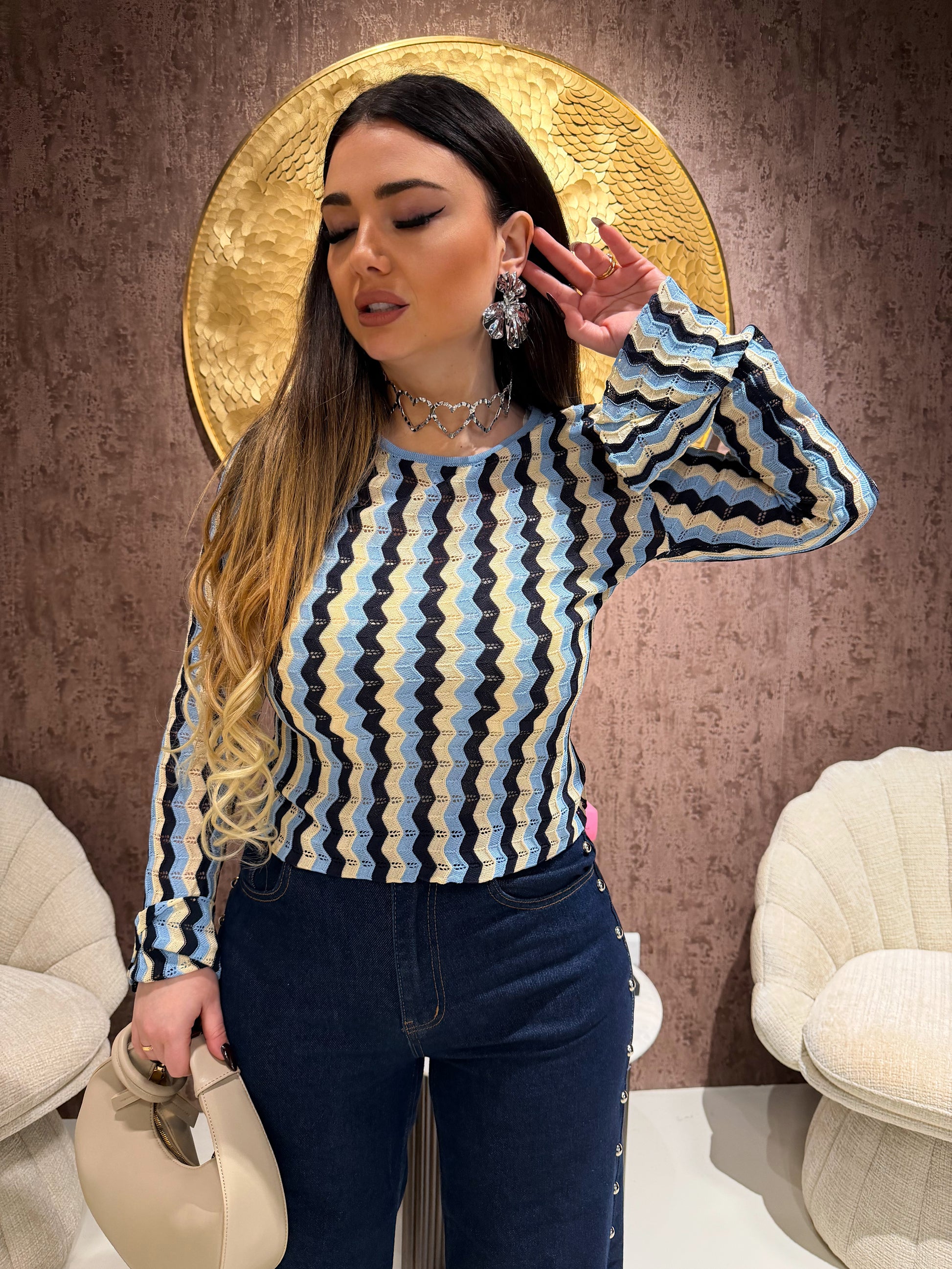 Maglia Wave Chic - R.a. Boutique