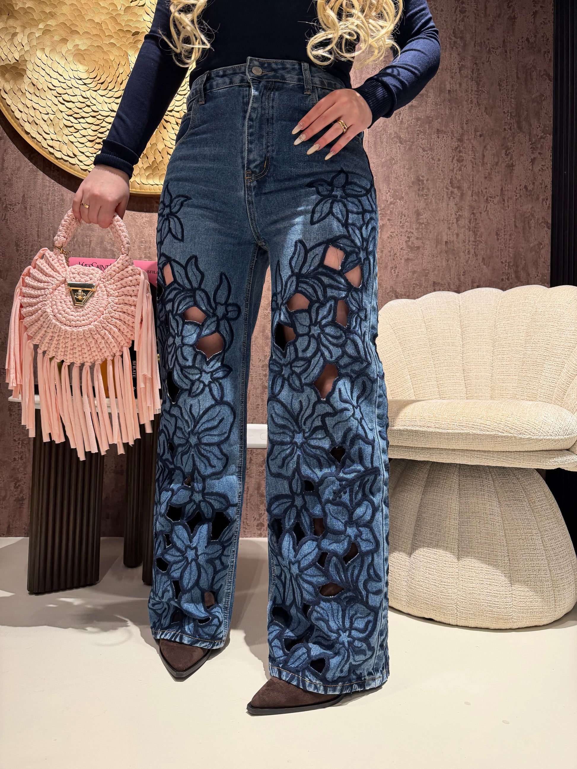 Jeans Bloom Lace - R.a. Boutique