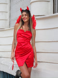 Abito in raso rosso ( Diavolo Halloween) - R.a. Boutique 