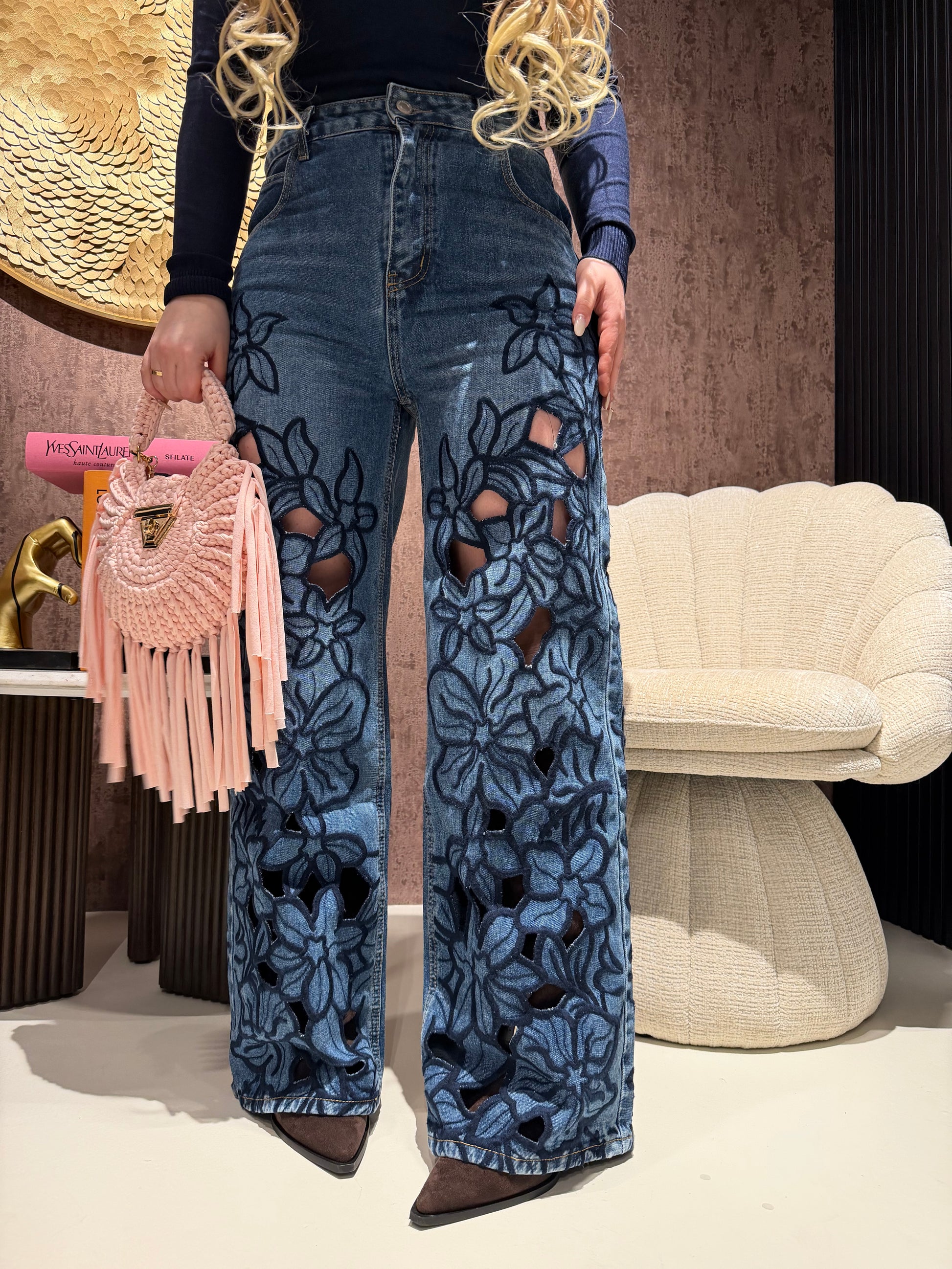 Jeans Bloom Lace - R.a. Boutique