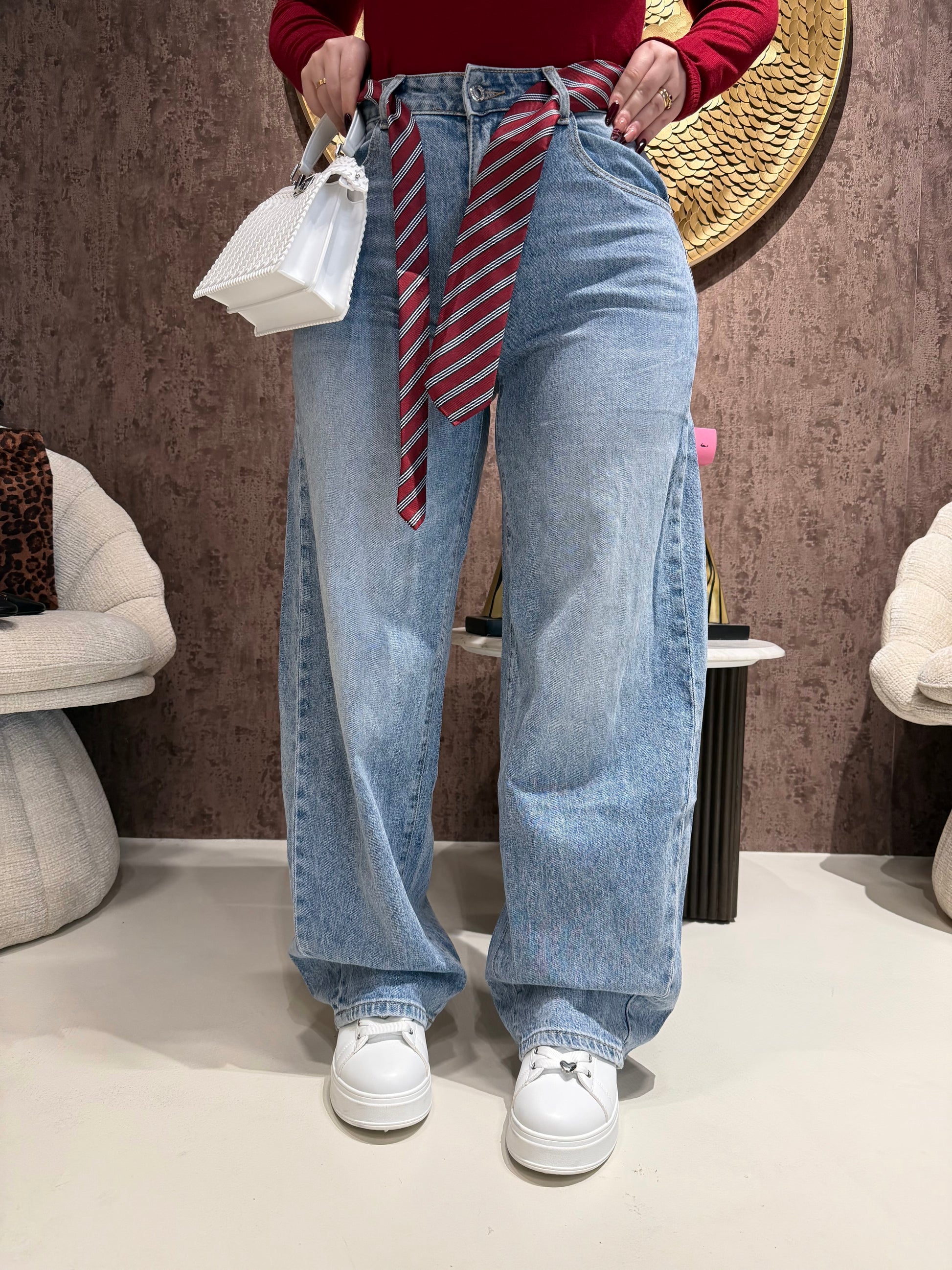 Jeans con cintura a cravatta - R.a. Boutique