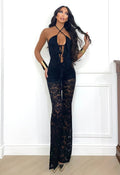 Tuta lace obsession nera - R.a. Boutique