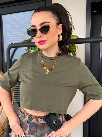 Collana croce e cuore - R.a. Boutique