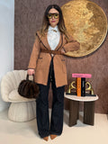 Cappotto Corto con Cintura in Vita e Dettagli - R.a. Boutique