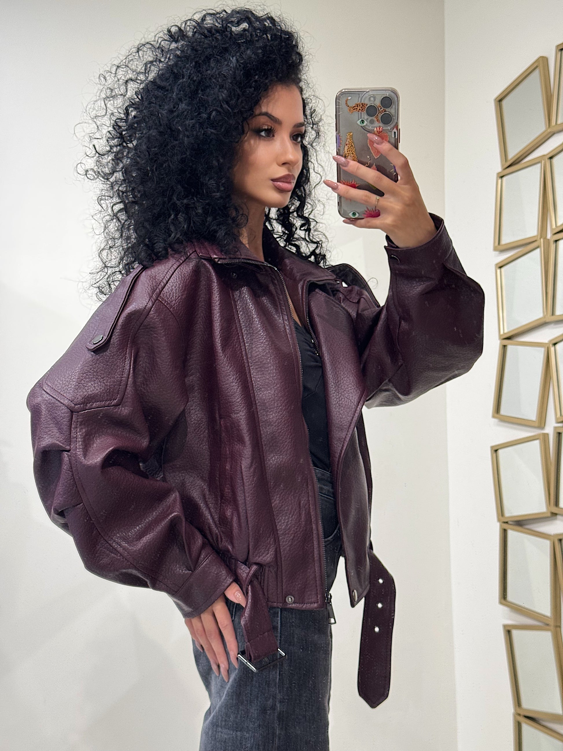 Giaccone in ecopelle high quality - R.a. Boutique