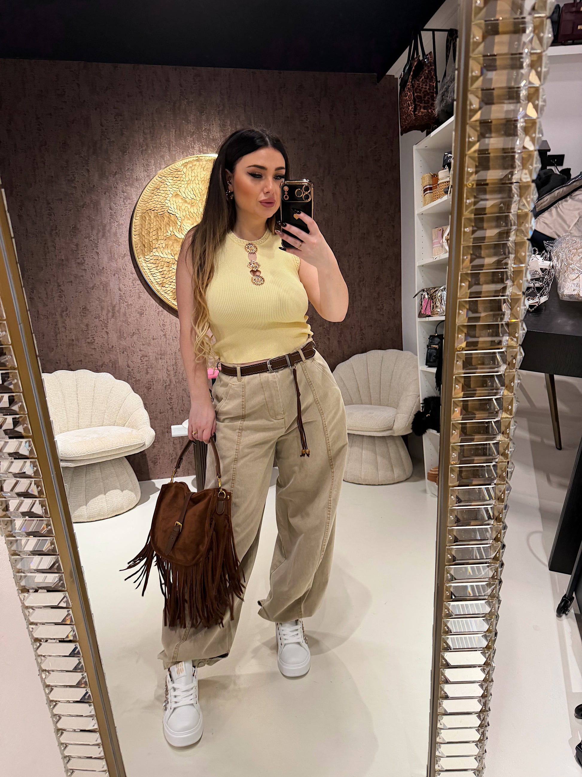 Top Ribbed Romantic Flower - R.a. Boutique