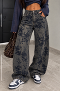 Jeans Balloon Floreale Vintage Denim - R.a. Boutique