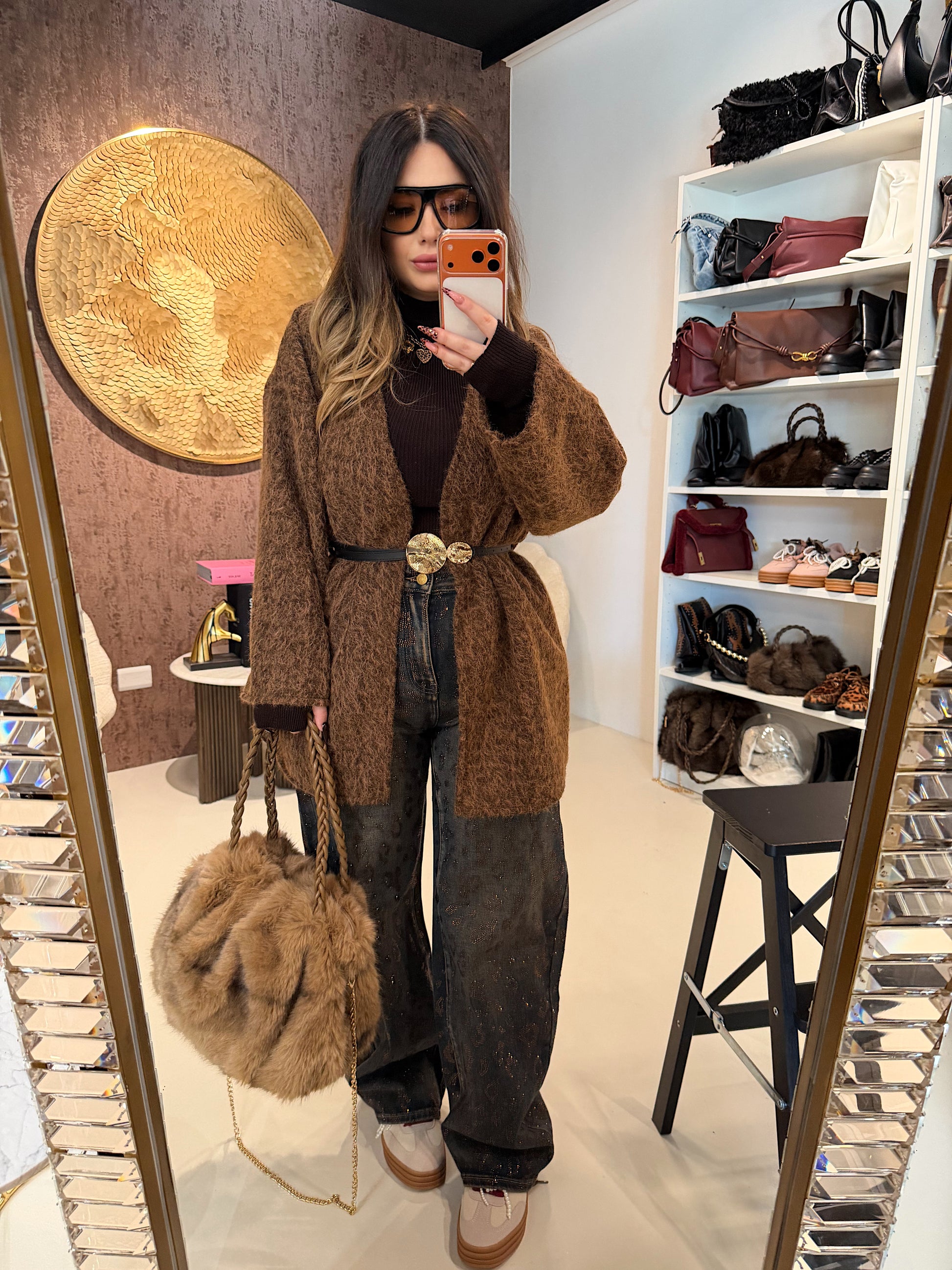 Cardigan Morbido Effetto Pelliccia - R.a. Boutique